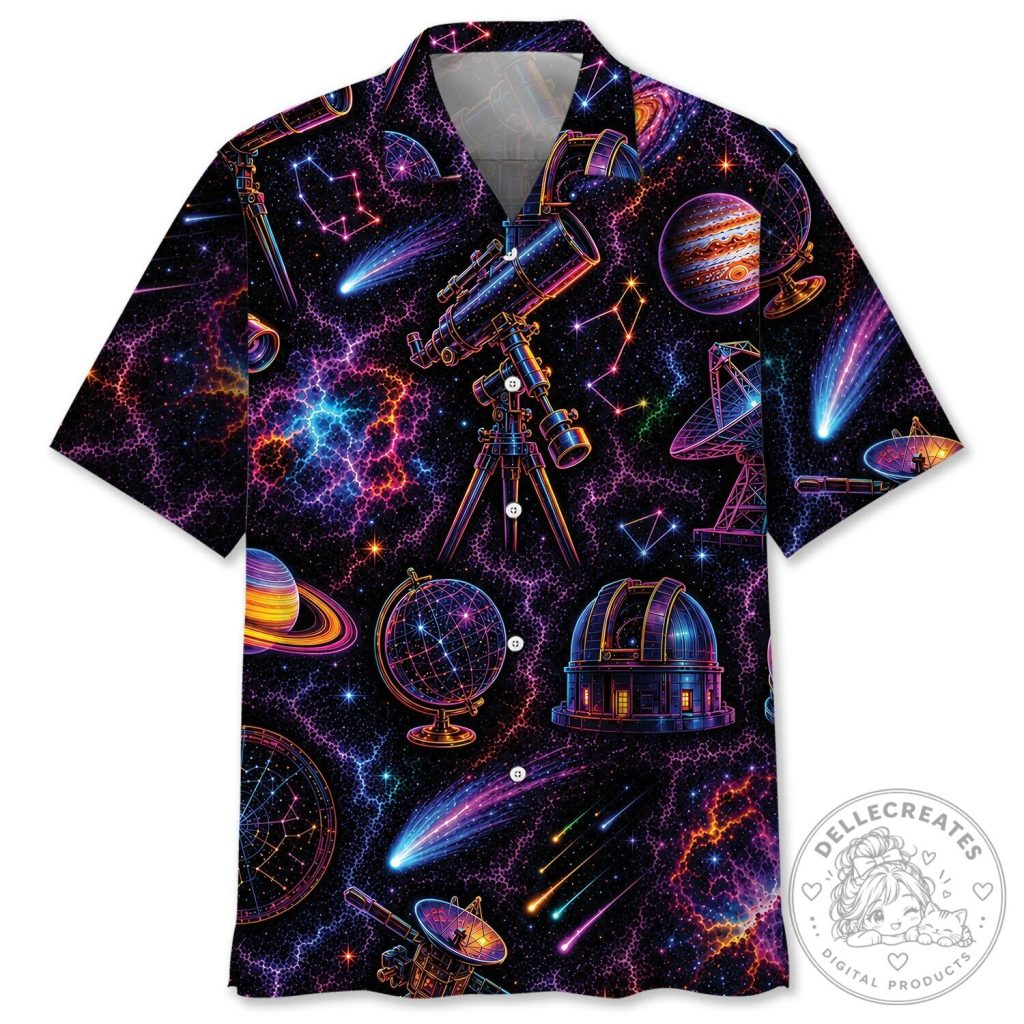 Midnight Astronomy Neon Galaxy Hawaiian Shirt 6 Midnight Astronomy Neon Galaxy Hawaiian Shirt
