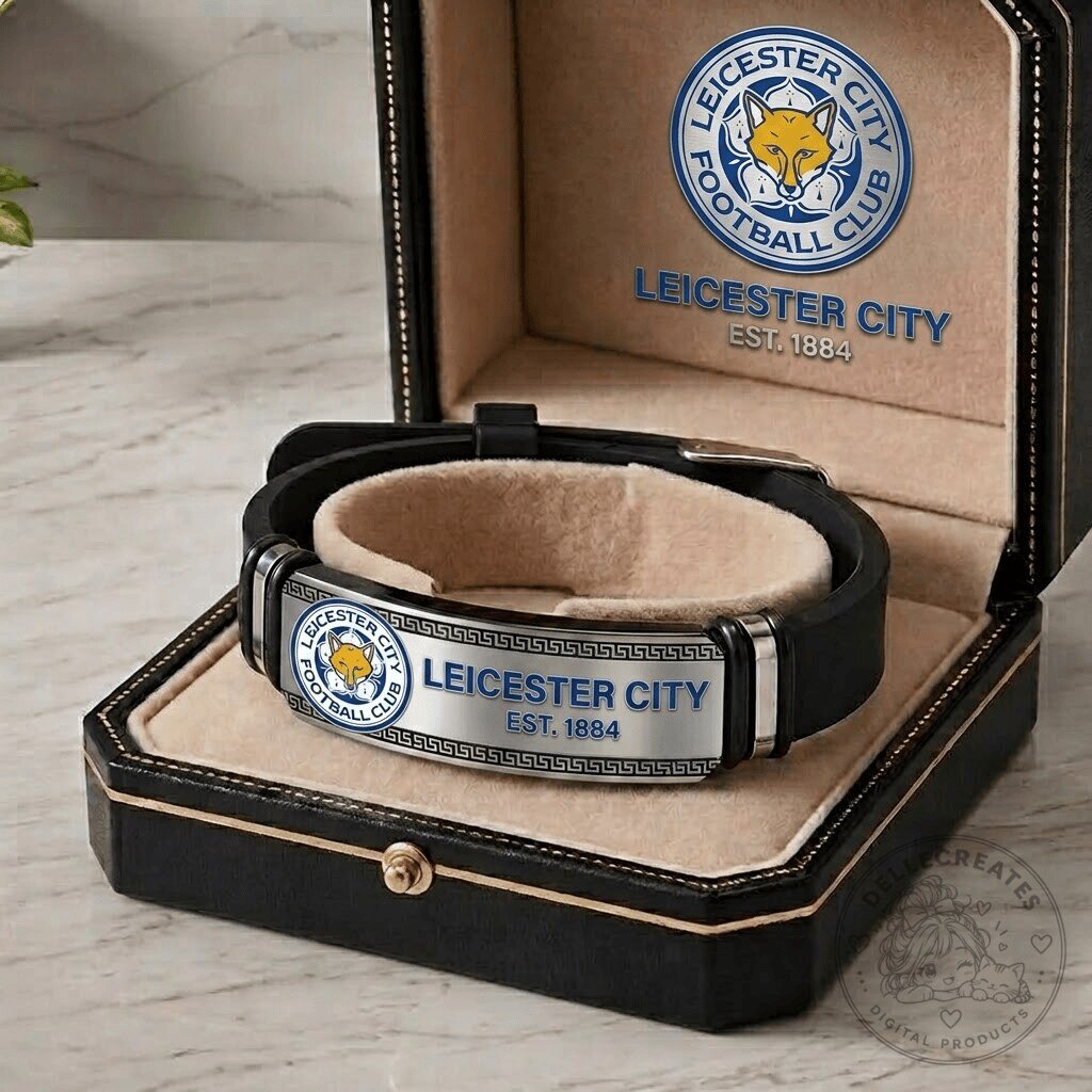 Leicester City Football Club Established 1884 Personalized Bracelet