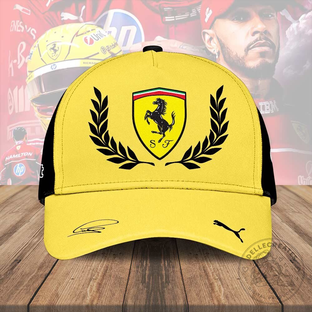 Lewis Hamilton Scuderia Ferrari Formula 1 Racing Baseball Cap Hat