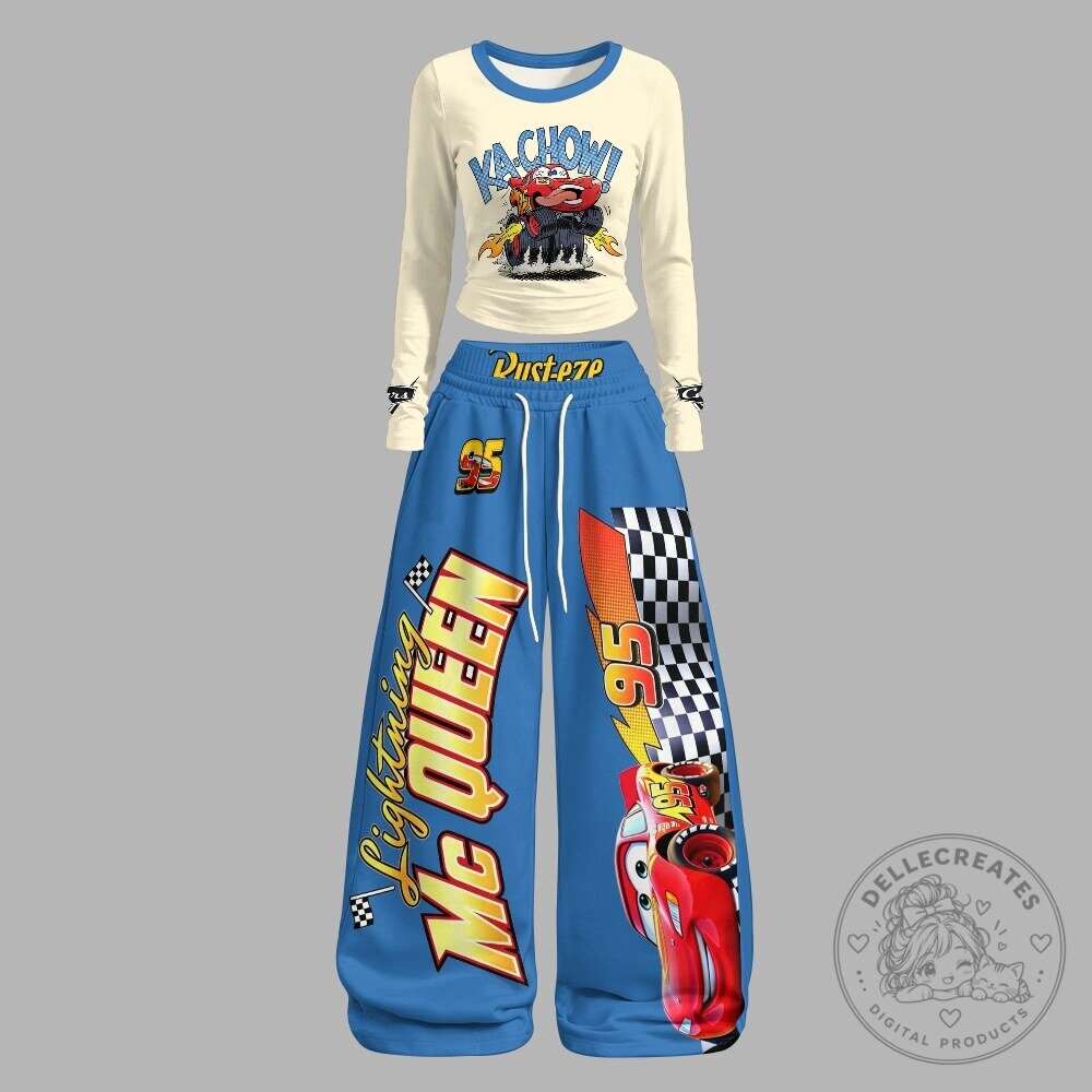 Lightning McQueen Ka-Chow Long Sleeve Top and Pants Set