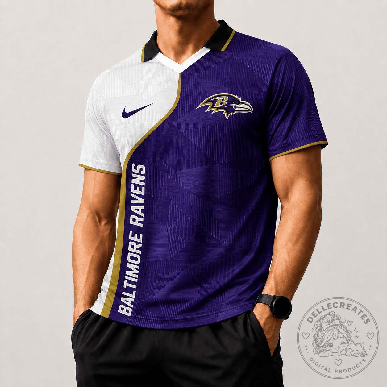 Baltimore Ravens General Manager Polo Shirt, NFL Executive Game Day Apparel