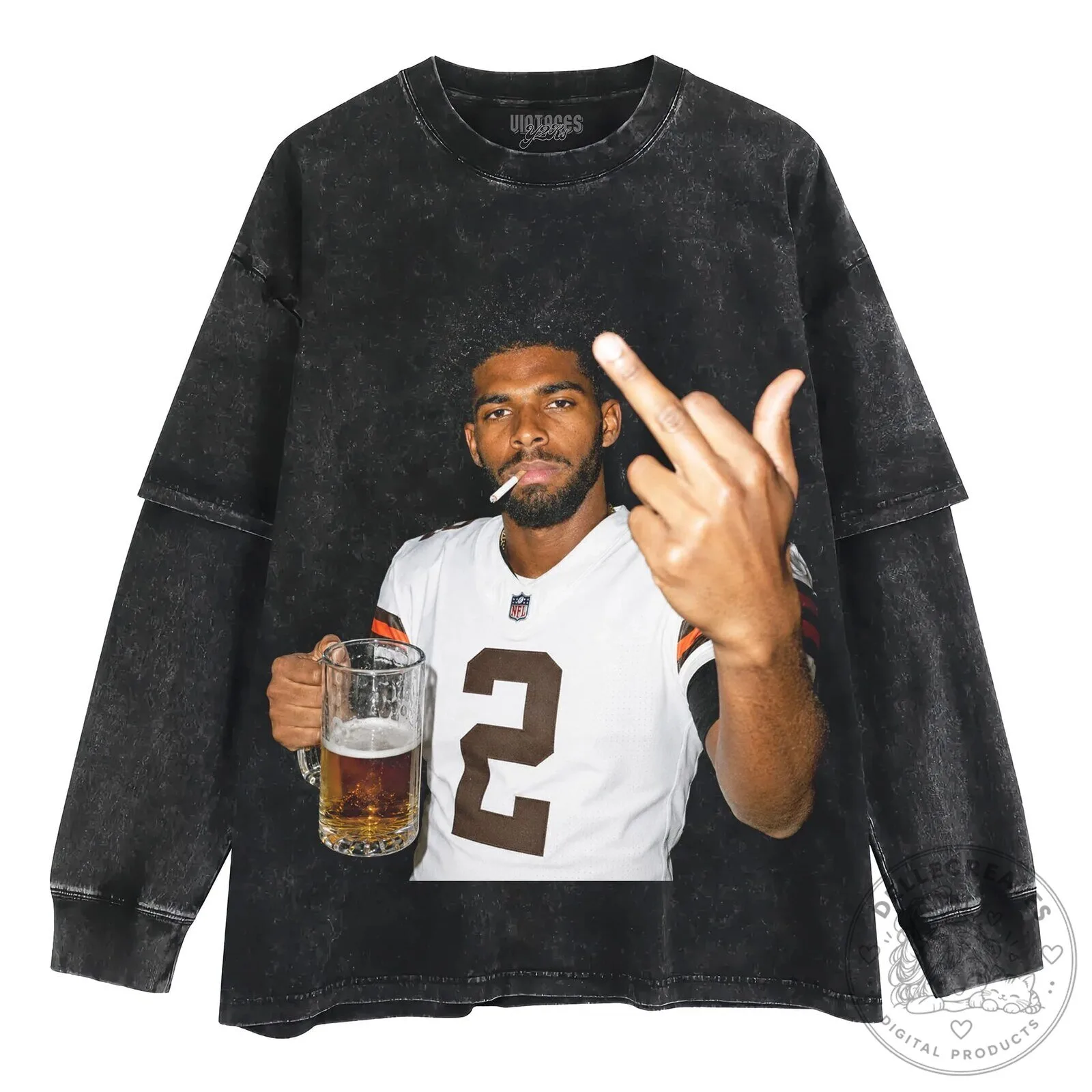 Shedeur Sanders Middle Finger Graphic Black T-Shirt 14 Shedeur Sanders Middle Finger Graphic Black T-Shirt