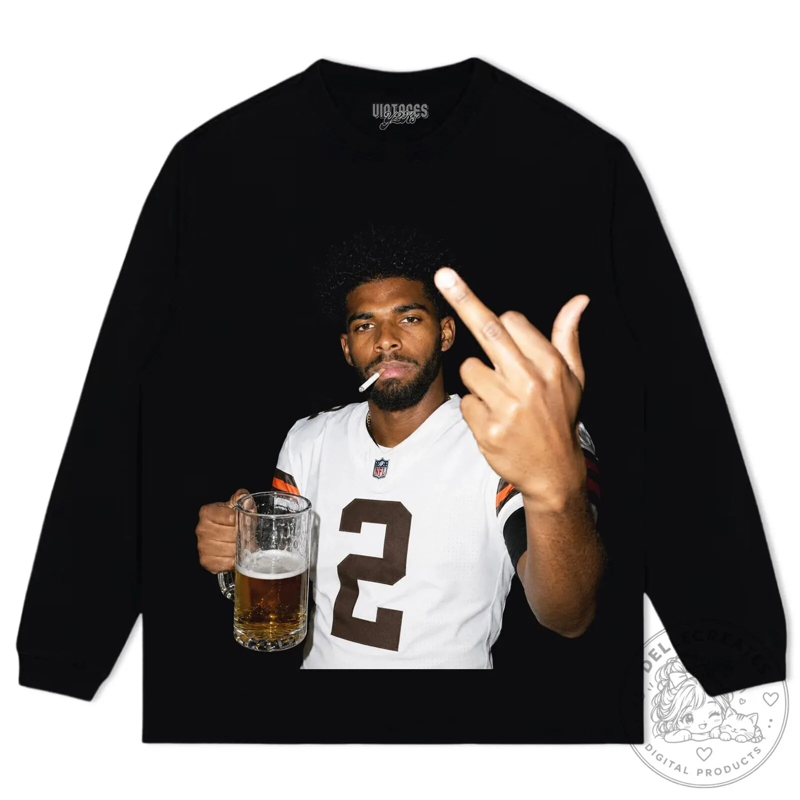 Shedeur Sanders Middle Finger Graphic Black T-Shirt 15 Shedeur Sanders Middle Finger Graphic Black T-Shirt