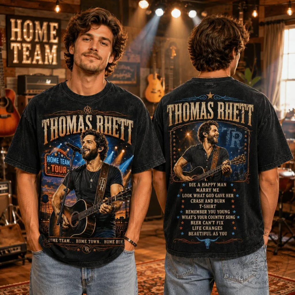 Thomas Rhett Home Team Tour Country Music Shirt, Die a Happy Man T-Shirt