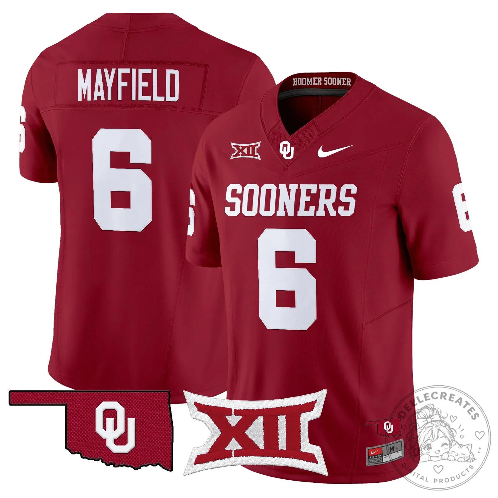 Oklahoma Sooners Football Jersey Number 6 - Baker Mayfield Edition