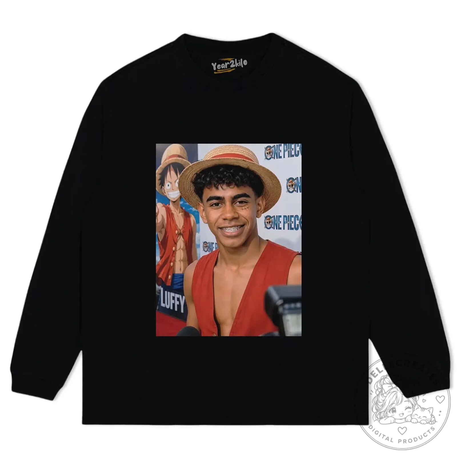 Lamine Yamal One Piece Luffy Character Graphic T-Shirt 19 Lamine Yamal One Piece Luffy Character Graphic T-Shirt