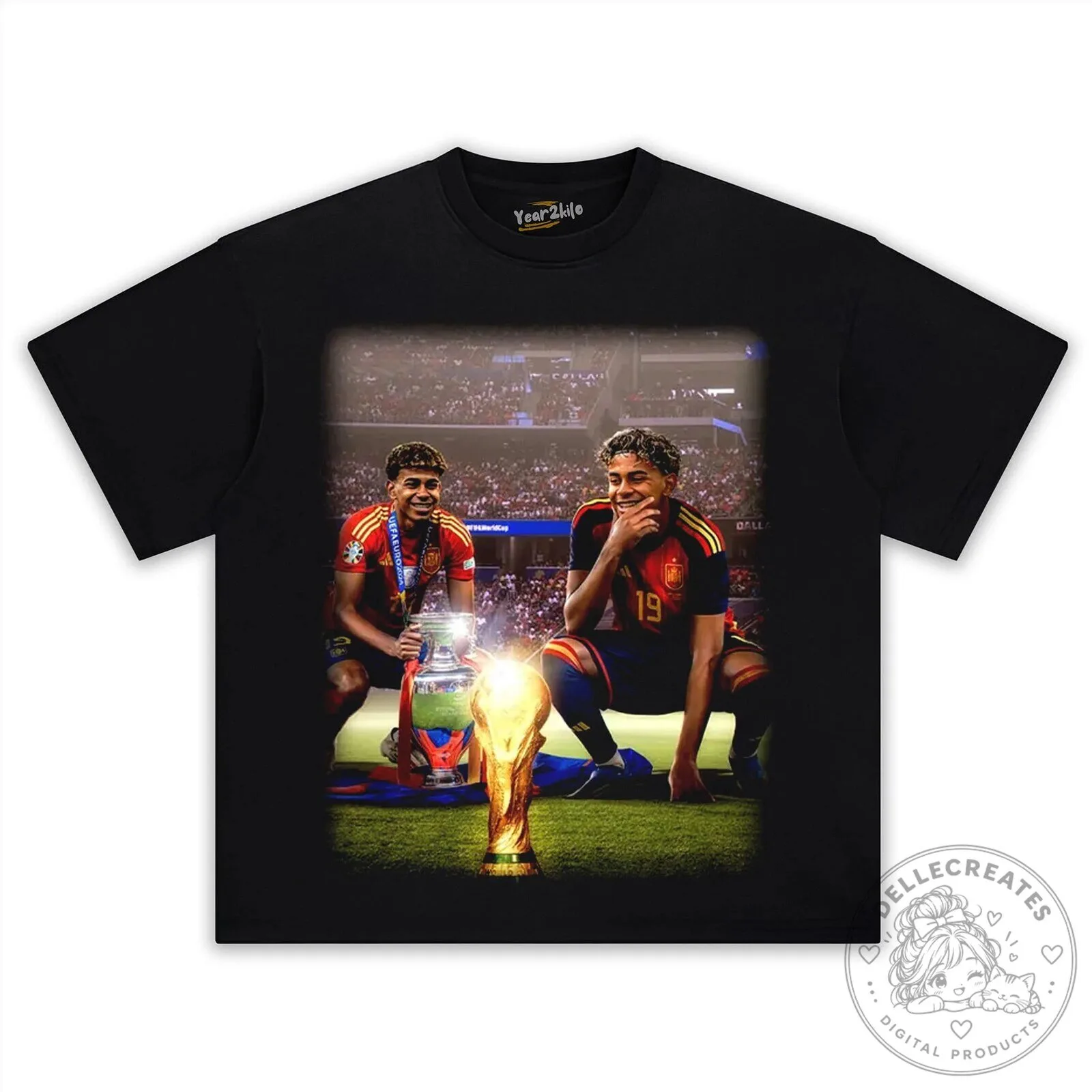 Lamine Yamal 2026 Spain Football World Cup Champions T-Shirt