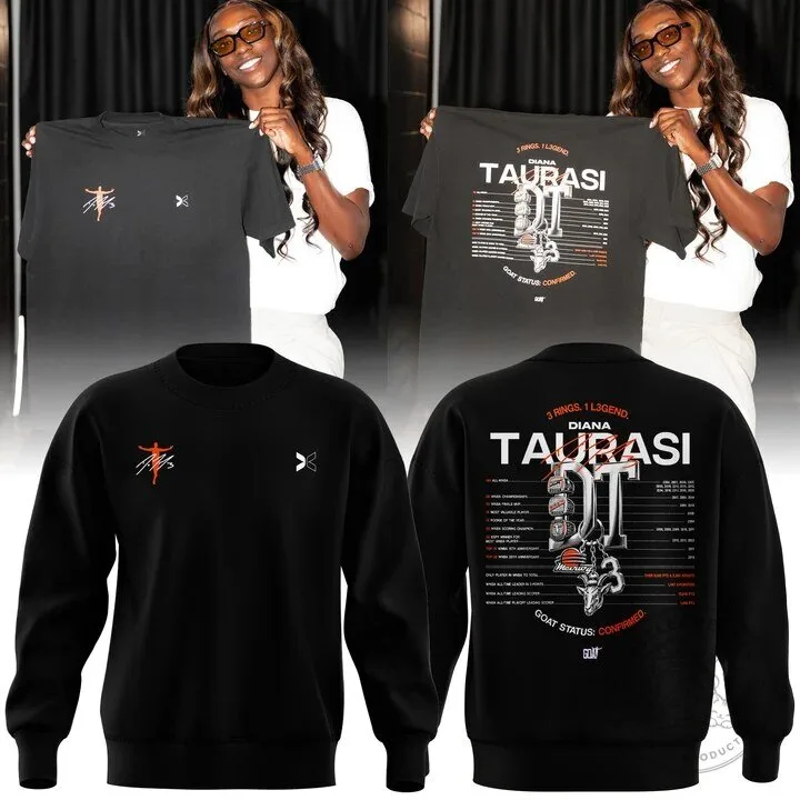 Phoenix Mercury Diana Taurasi 3 Rings 1 Legend Black Sweatshirt
