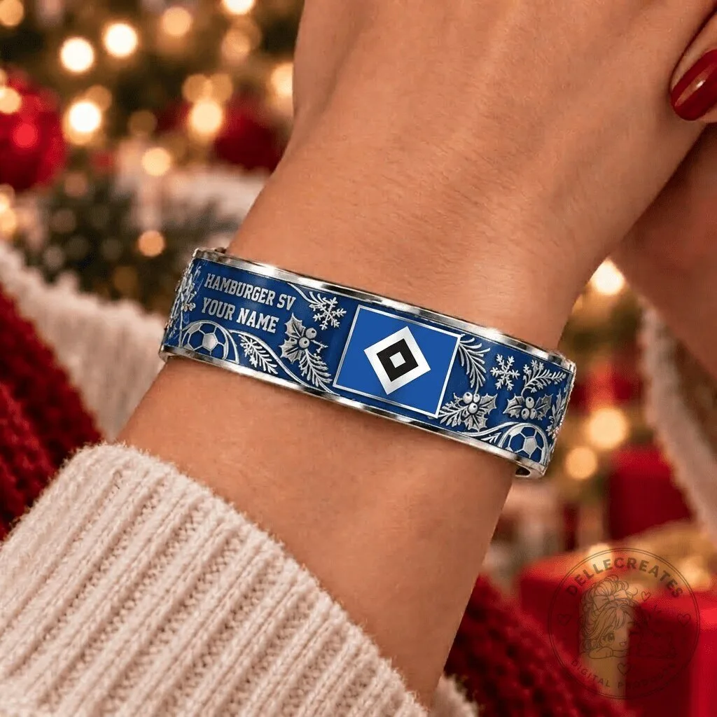 Hamburger SV Football Club Christmas Bracelet Custom Name Gift for Fan