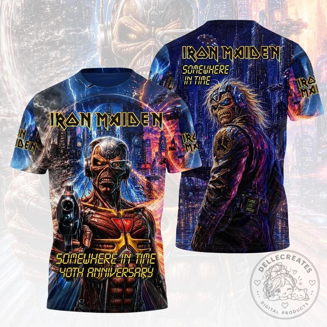 Iron Maiden Somewhere In Time 40th Anniversary World Tour T-Shirt