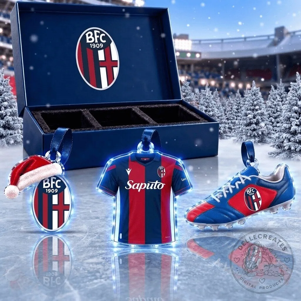 Bologna Football Club 1909 Team Full Set Acrylic Christmas Ornaments