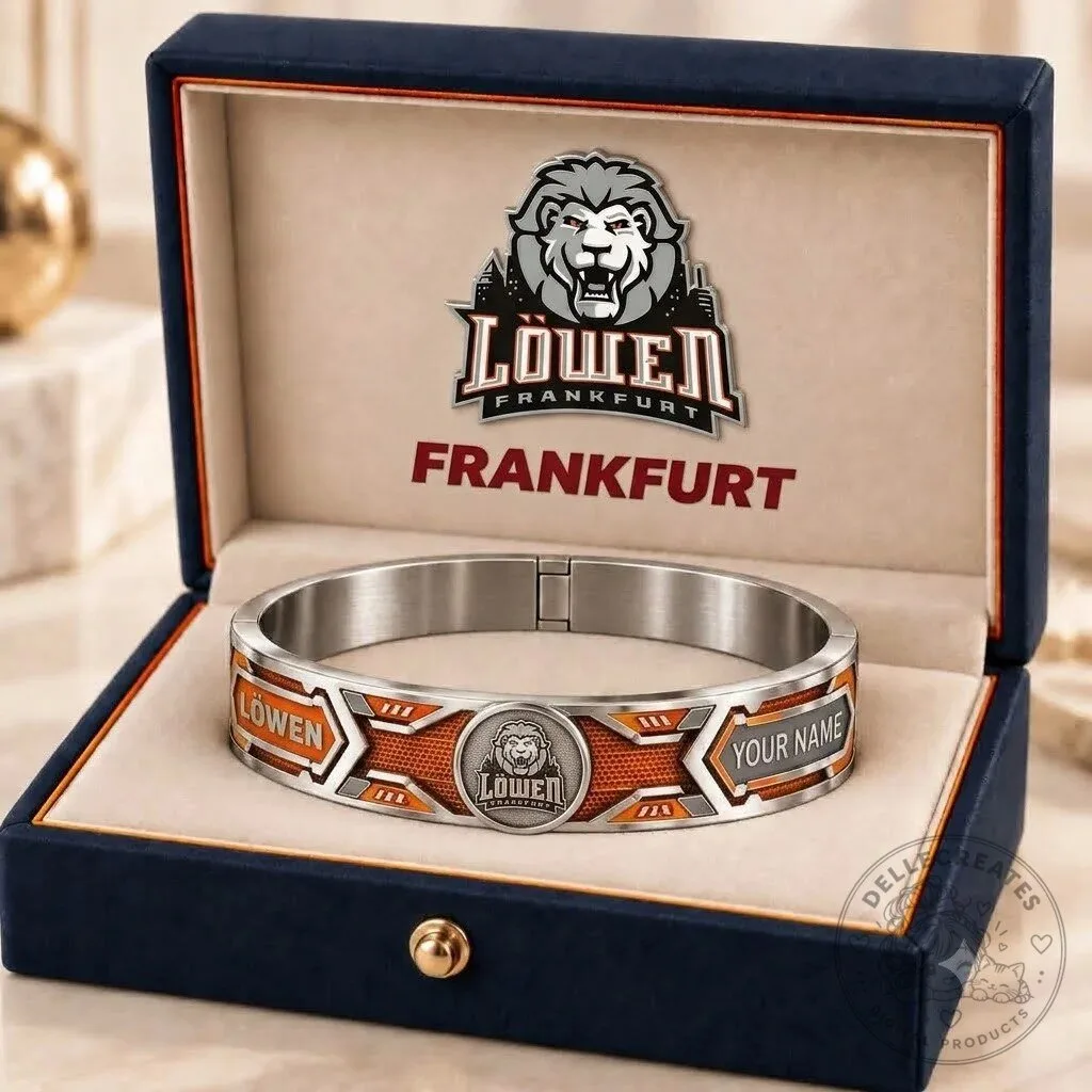 Löwen Frankfurt DEL Ice Hockey Team Personalized Bracelet