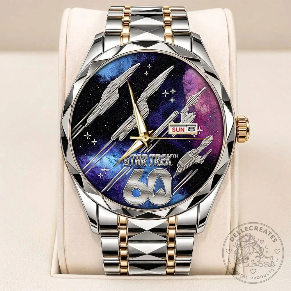 Star Trek 60th Anniversary Space Scene Stainless Steel Quartz Watch