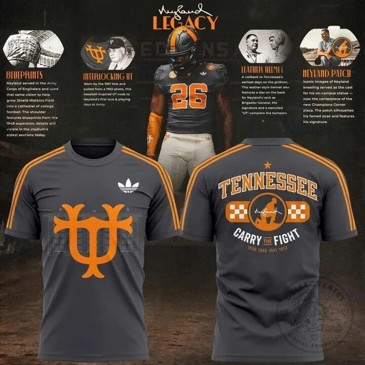 Tennessee Football Neyland Legacy Special Edition Orange T-Shirt