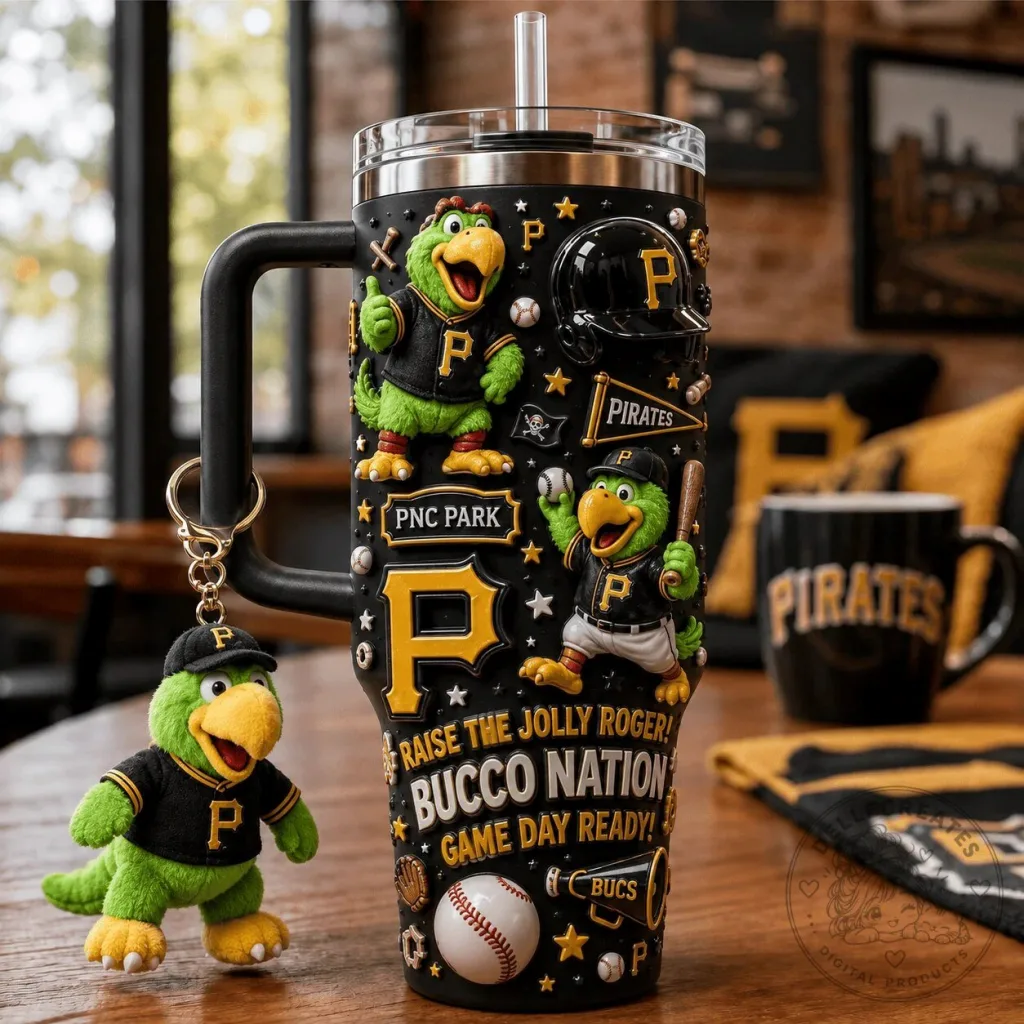 Pittsburgh Pirates Baseball Team Fan Art Tumbler With Handle 34 Pittsburgh Pirates Baseball Team Fan Art Tumbler With Handle