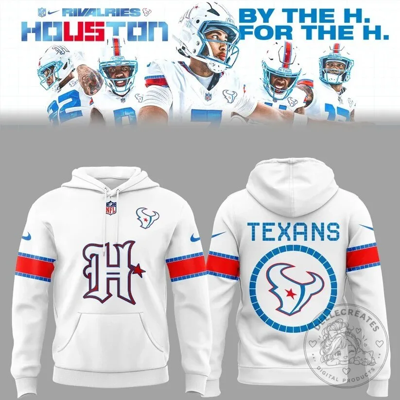Houston Texans Football Team White Fan Hoodie
