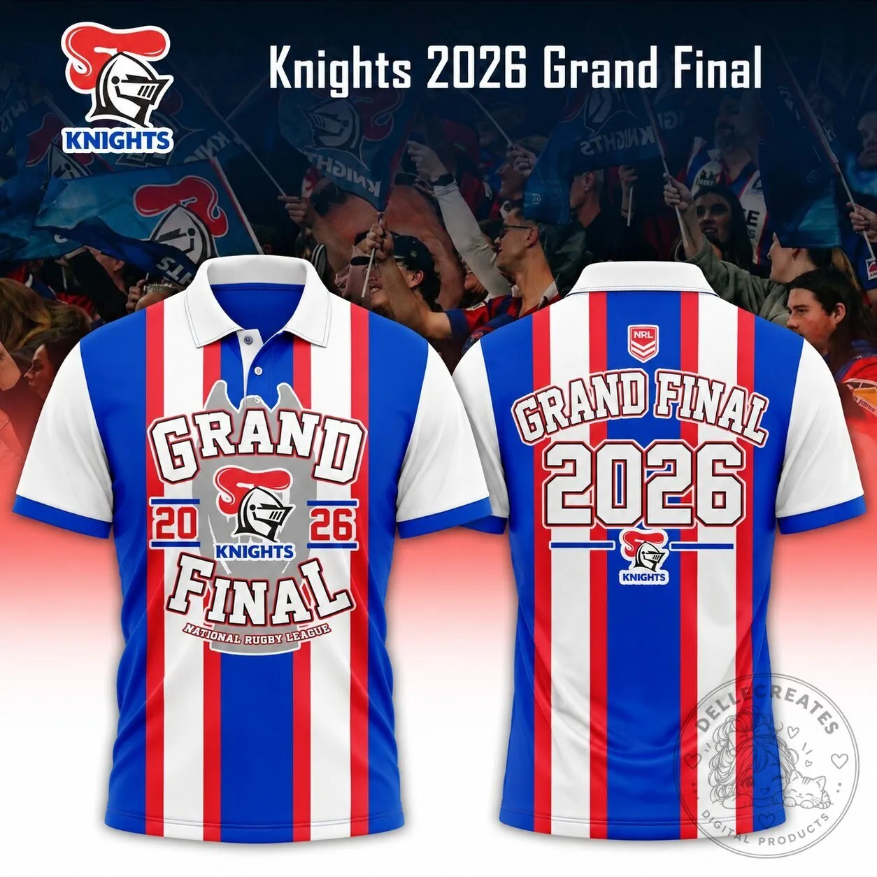 2026 Grand Final Polo Shirt for Newcastle Knights - National Rugby League Merchandise