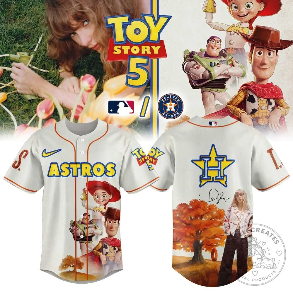 Taylor Swift Houston Astros Toy Story 5 Baseball Fan Jersey