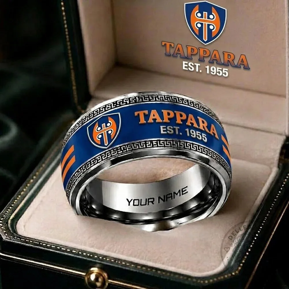 Tappara Liiga Ice Hockey Team Custom Name Engraved Ring