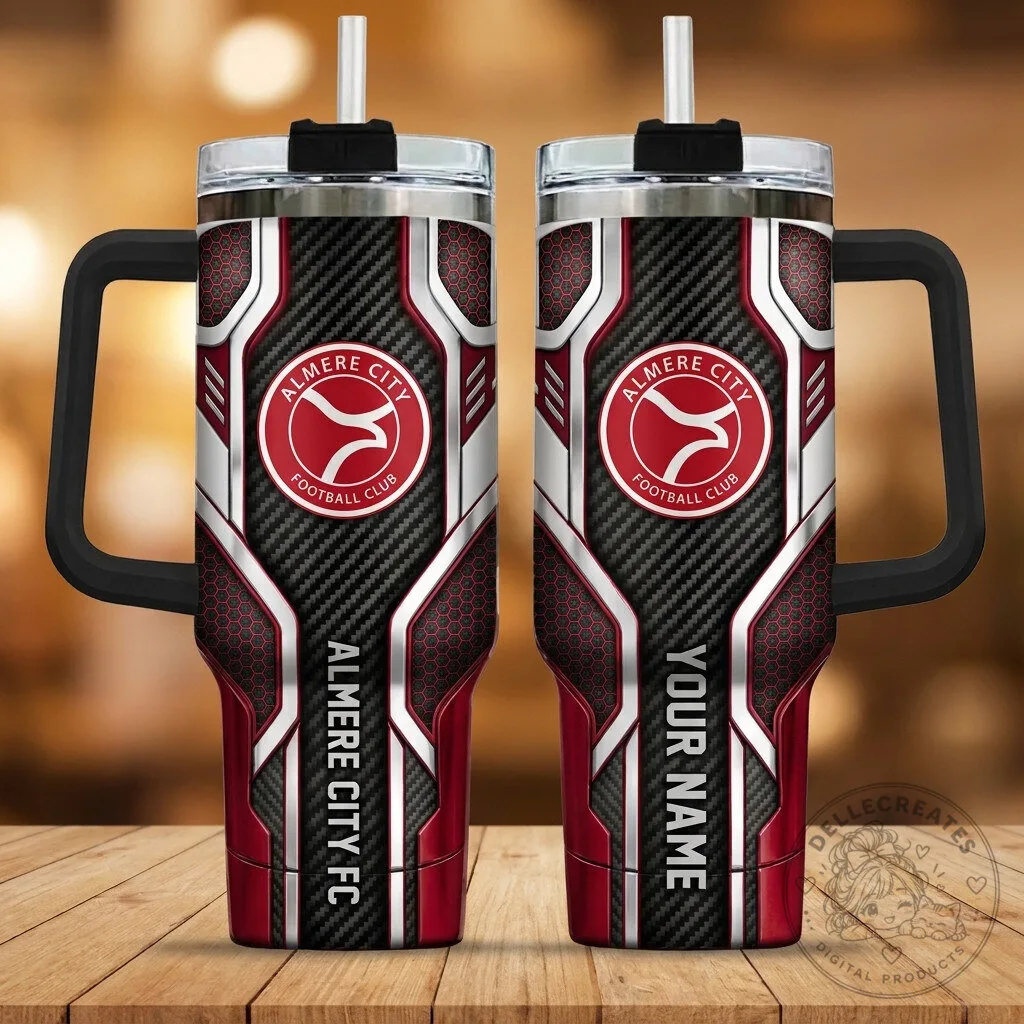 Almere City Football Club Personalized Stainless Steel Handle Tumbler
