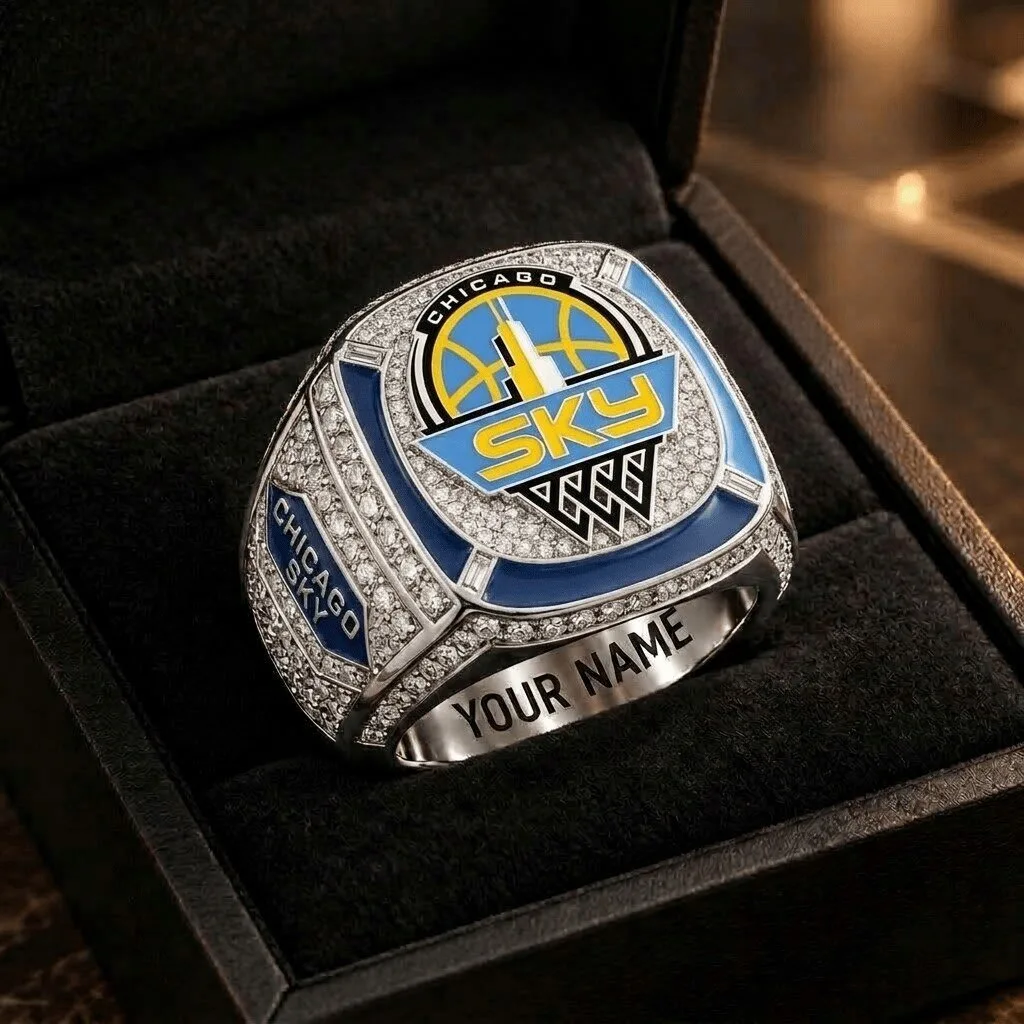 Chicago Sky WNBA Championship Basketball Team Sports Fan Ring
