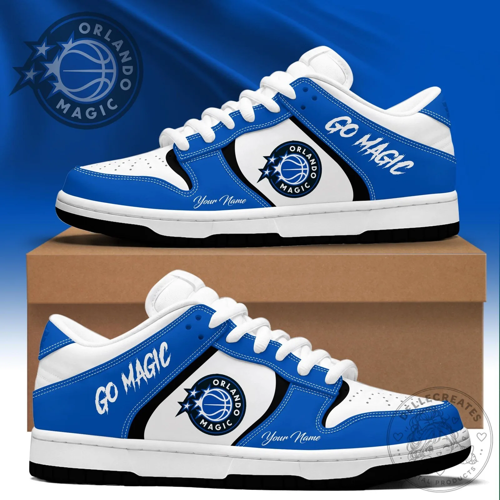 Orlando Magic Basketball Team Go Magic Custom Name Sneakers