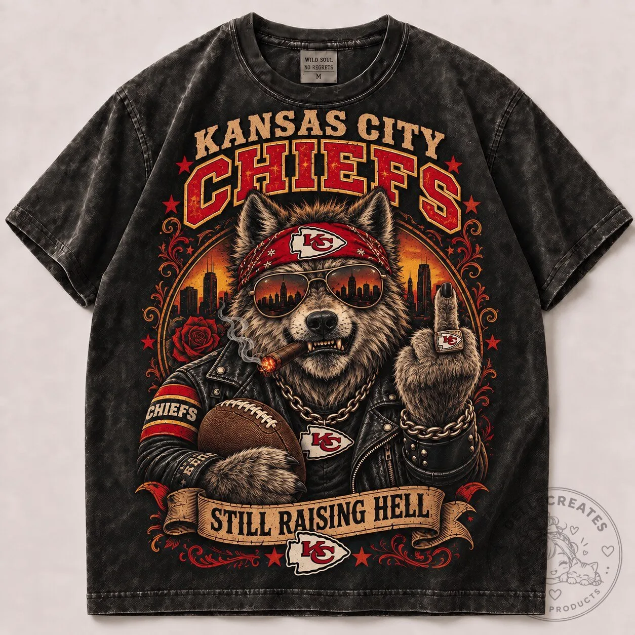 Kansas City Chiefs 1D Fan Vintage Distressed T-Shirt