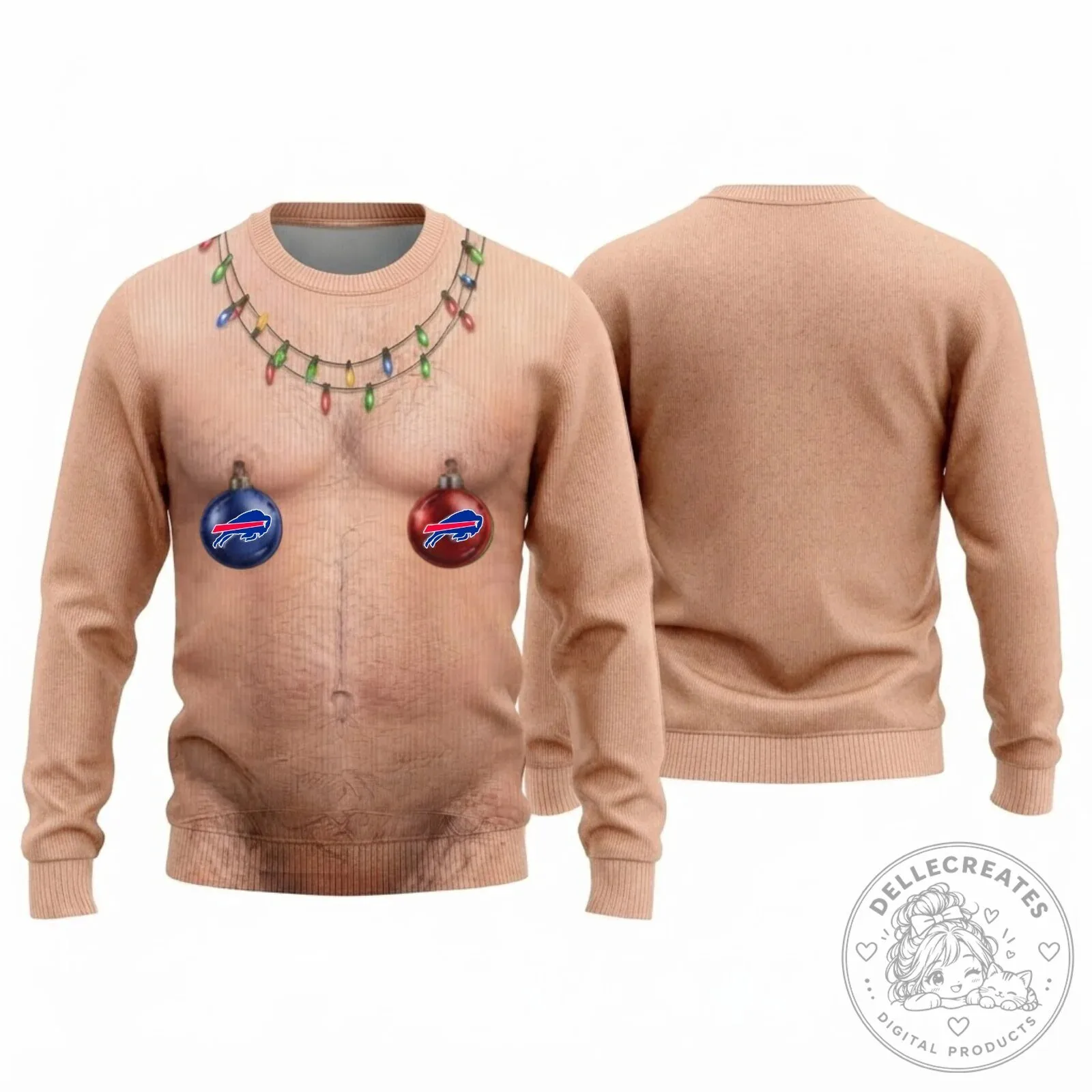 Buffalo Bills Christmas Gift Ugly Sweater Printed Sweatshirt