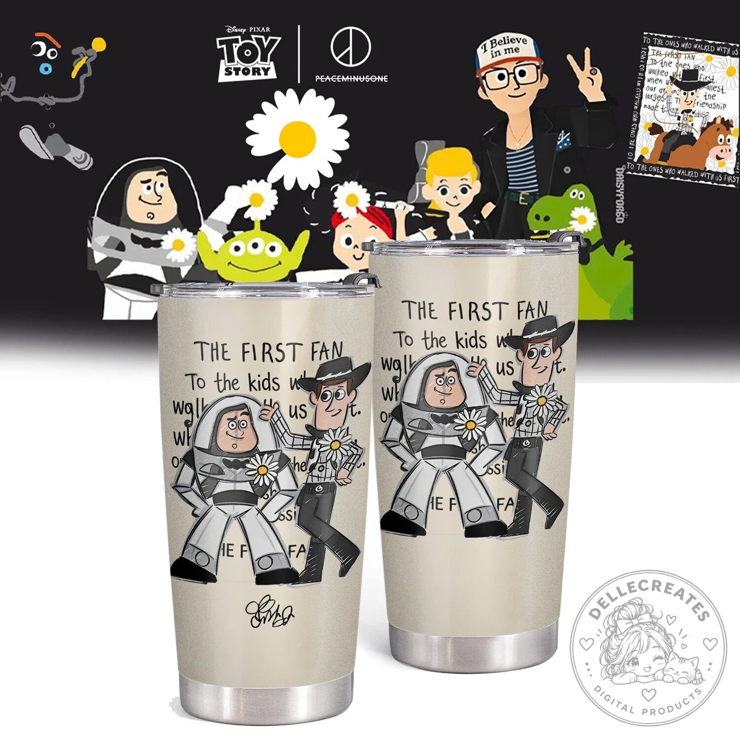 ,.G-Dragon’s PEACEMINUSONE x TOY STORY Tumbler