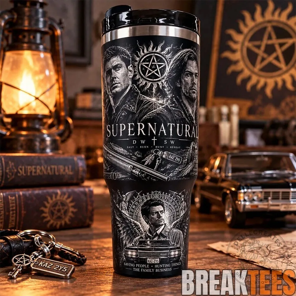 Supernatural Dean and Sam Winchester Insulated Tumbler