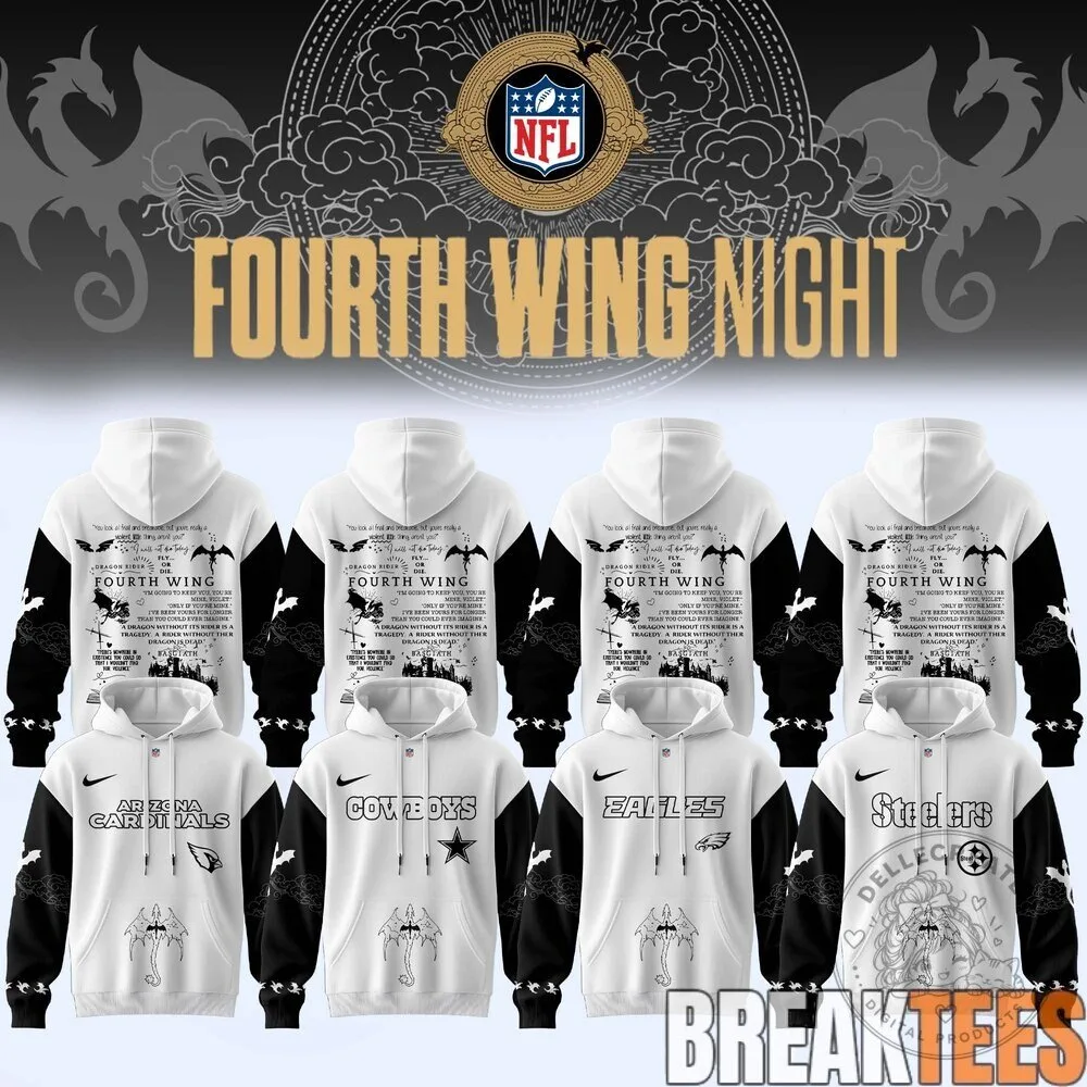 Fourth Wing Night NFL Football Teams Special Edition Hoodie