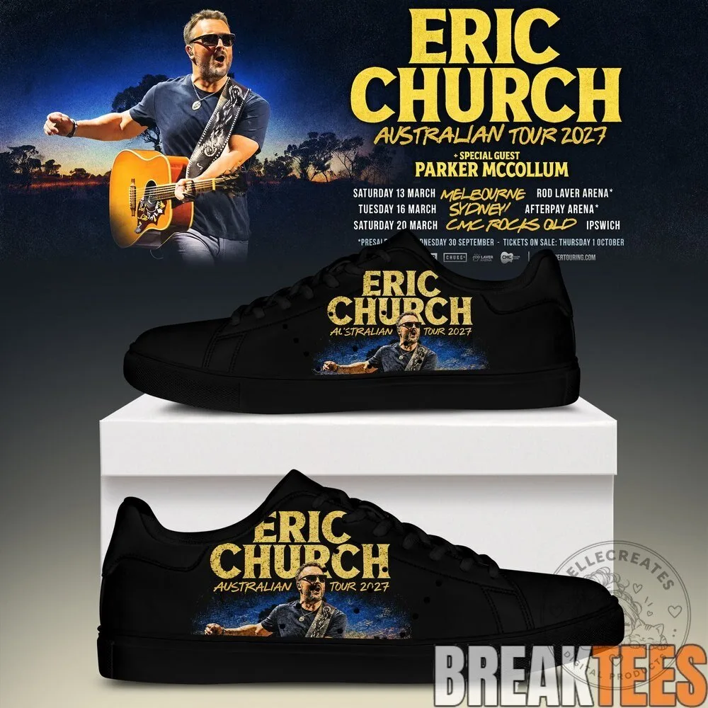 Eric Church Australian Tour 2027 Concert Schedule Black Stan Smith Shoes