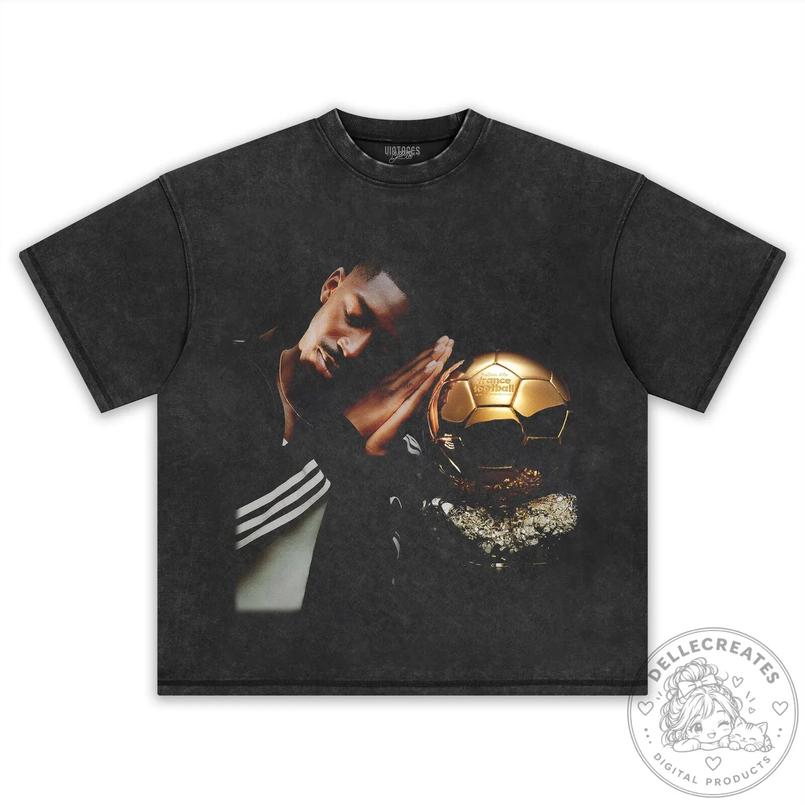 Ousmane Dembélé Footballer Golden Ball France Soccer T-Shirt 15 Ousmane Dembélé Footballer Golden Ball France Soccer T-Shirt