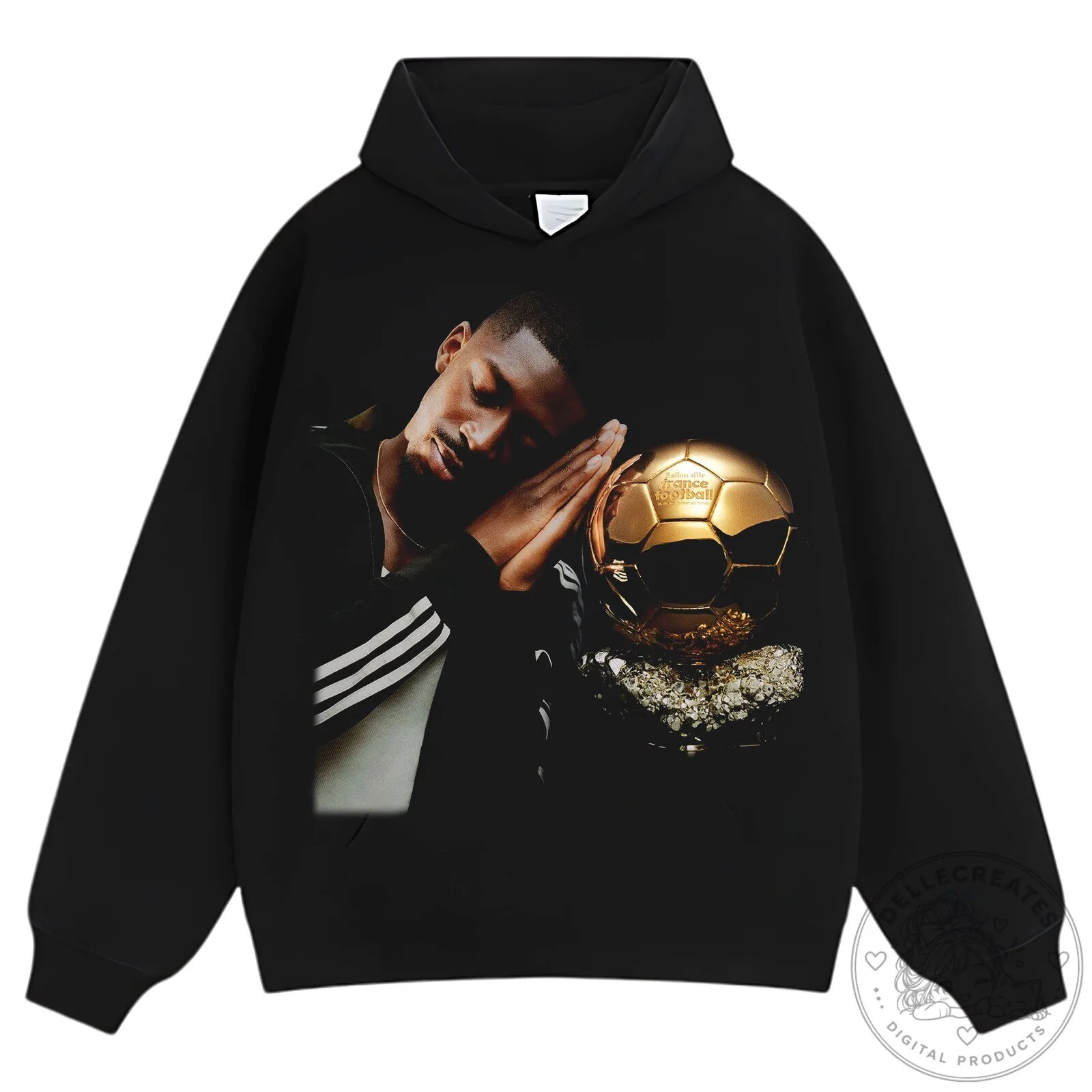 Ousmane Dembélé Footballer Golden Ball France Soccer T-Shirt 18 Ousmane Dembélé Footballer Golden Ball France Soccer T-Shirt