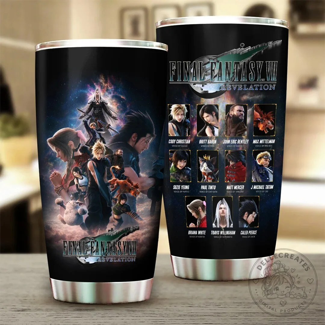 Final Fantasy VII Revelation Video Game Characters Stainless Steel Tumbler