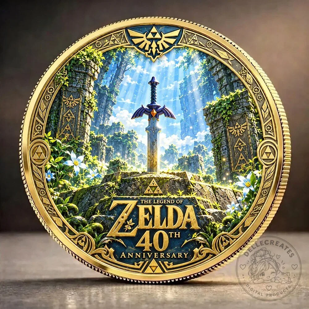 The Legend of Zelda 40th Anniversary Master Sword Commemorative Coin