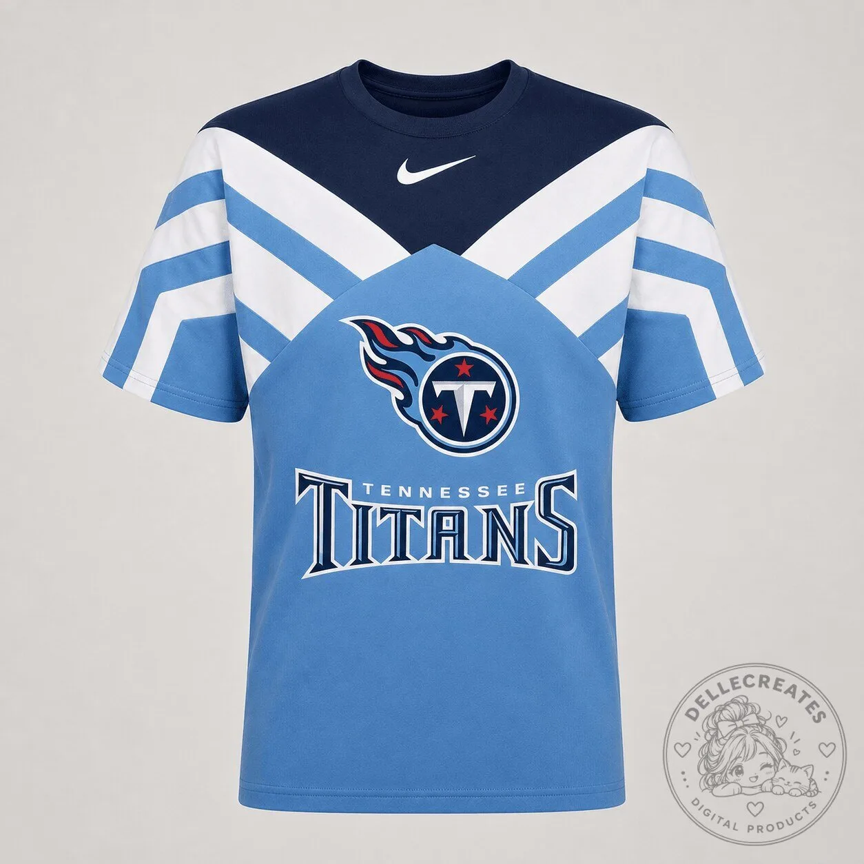 Tennessee Titans NFL Football Fan Team Logo Graphic T-Shirt