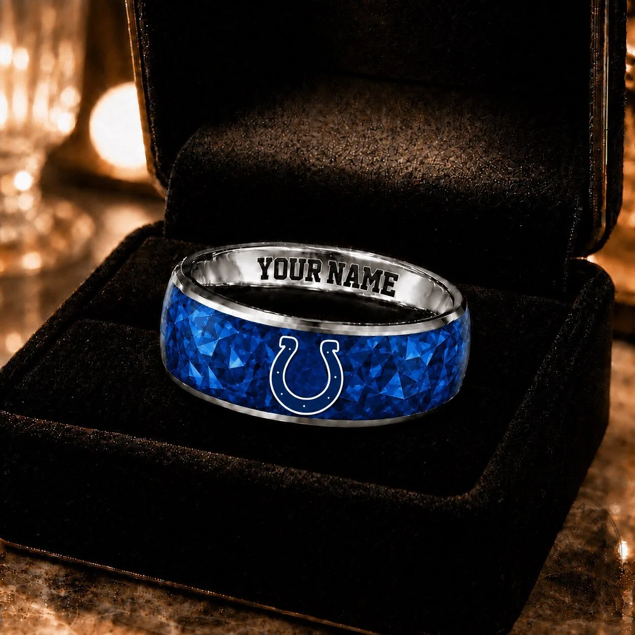 Indianapolis Colts National Football League Custom Name Ring
