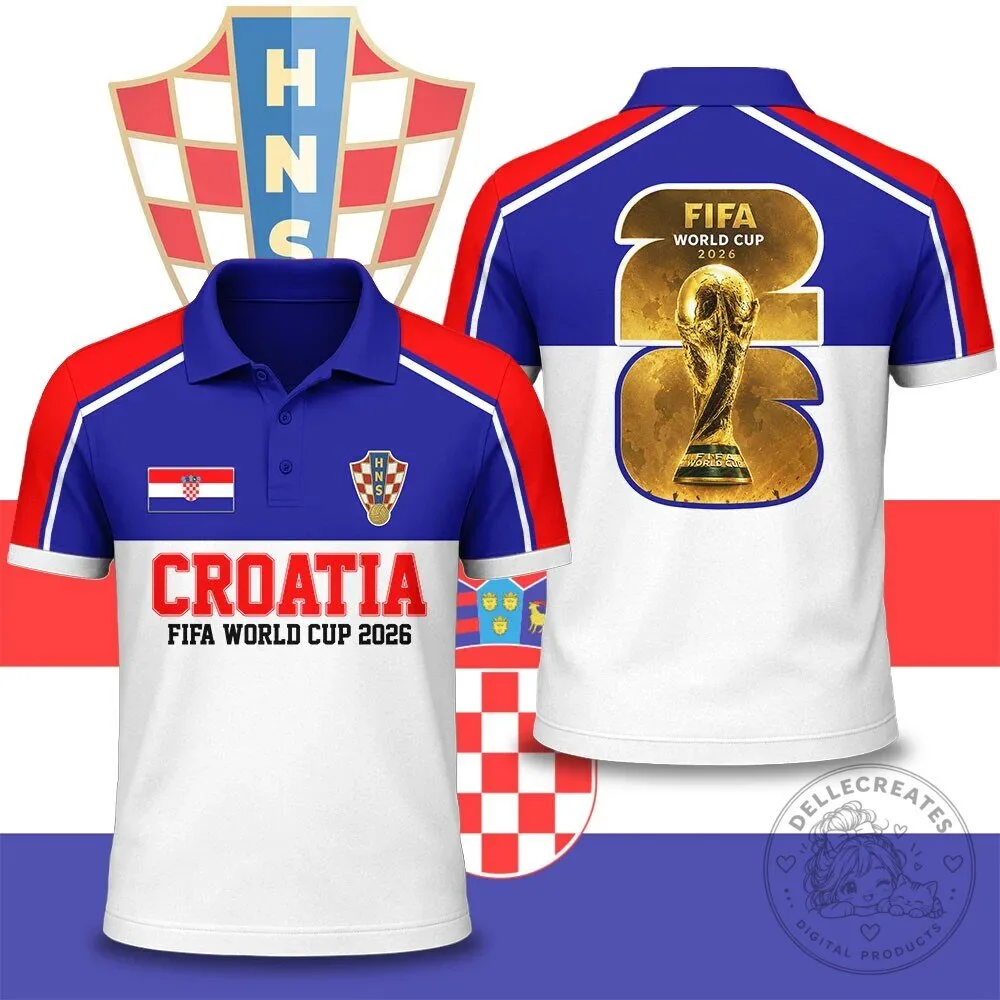 Croatia FIFA World Cup 2026 National Pride Edition Polo Shirt 2 Croatia FIFA World Cup 2026 National Pride Edition Polo Shirt