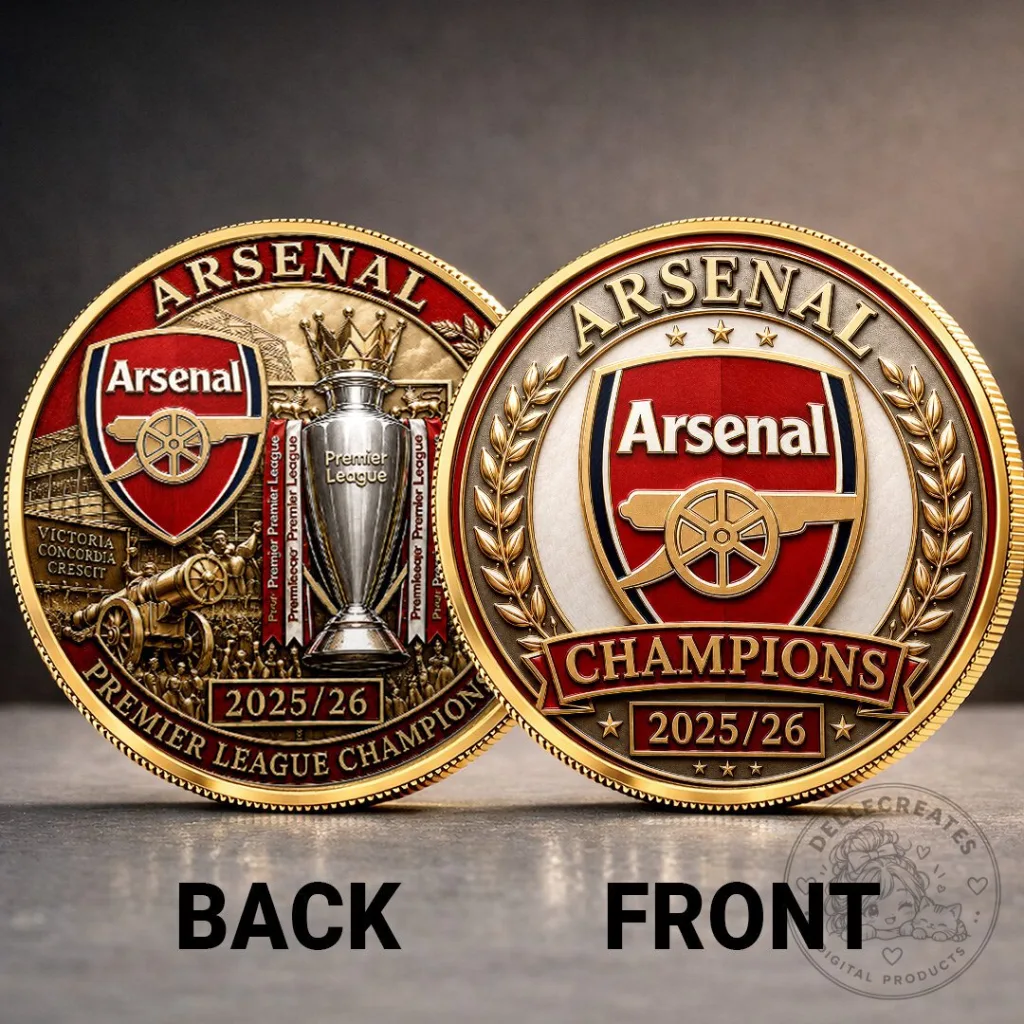 Arsenal Premier League Champions 2025-26 Commemorative Coin