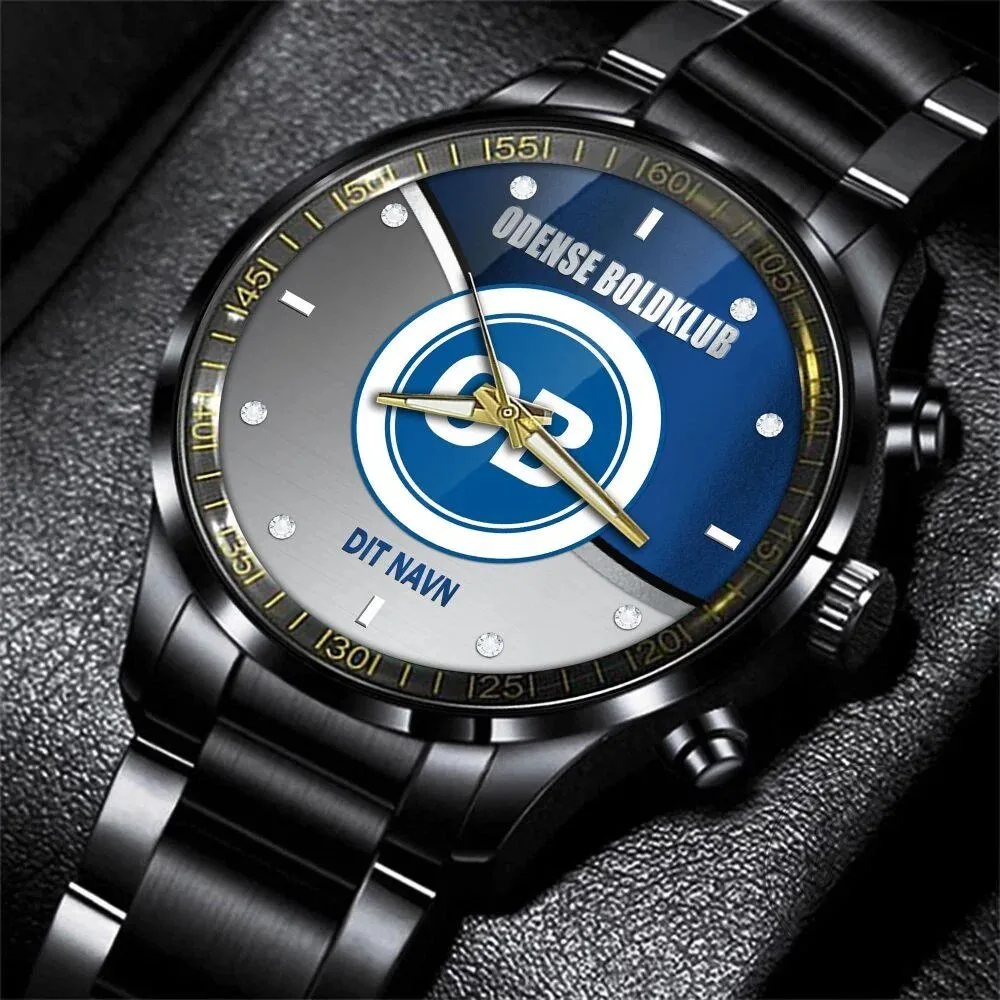 Odense Boldklub Football Club Logo Personalized Watch