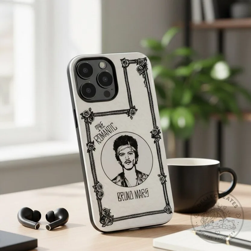 Bruno Mars The Romantic Tour Music Fan Phone Case