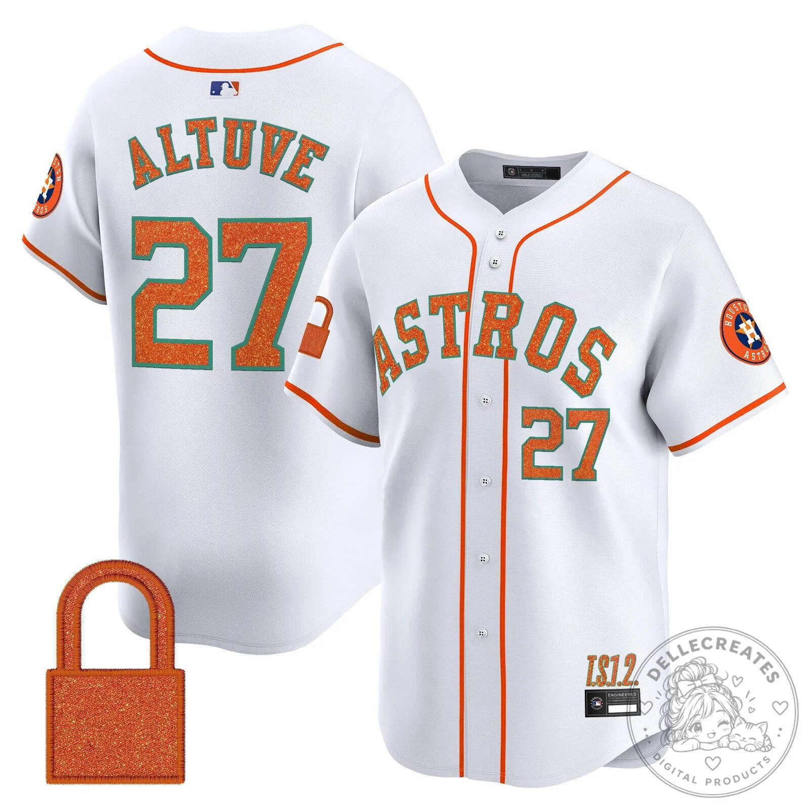 Taylor Swift Houston Astros Baseball Jersey White Glitter Number 89 28 Taylor Swift Houston Astros Baseball Jersey White Glitter Number 89