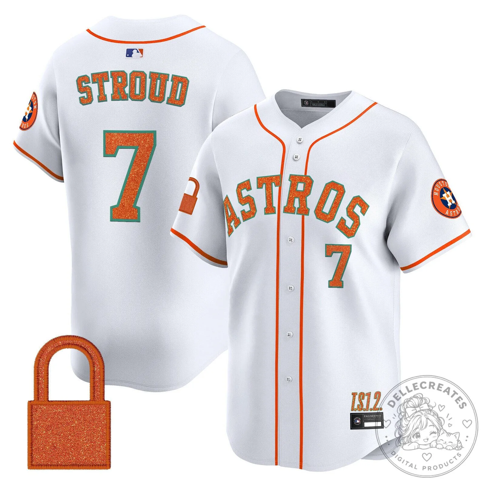 Taylor Swift Houston Astros Baseball Jersey White Glitter Number 89 30 Taylor Swift Houston Astros Baseball Jersey White Glitter Number 89