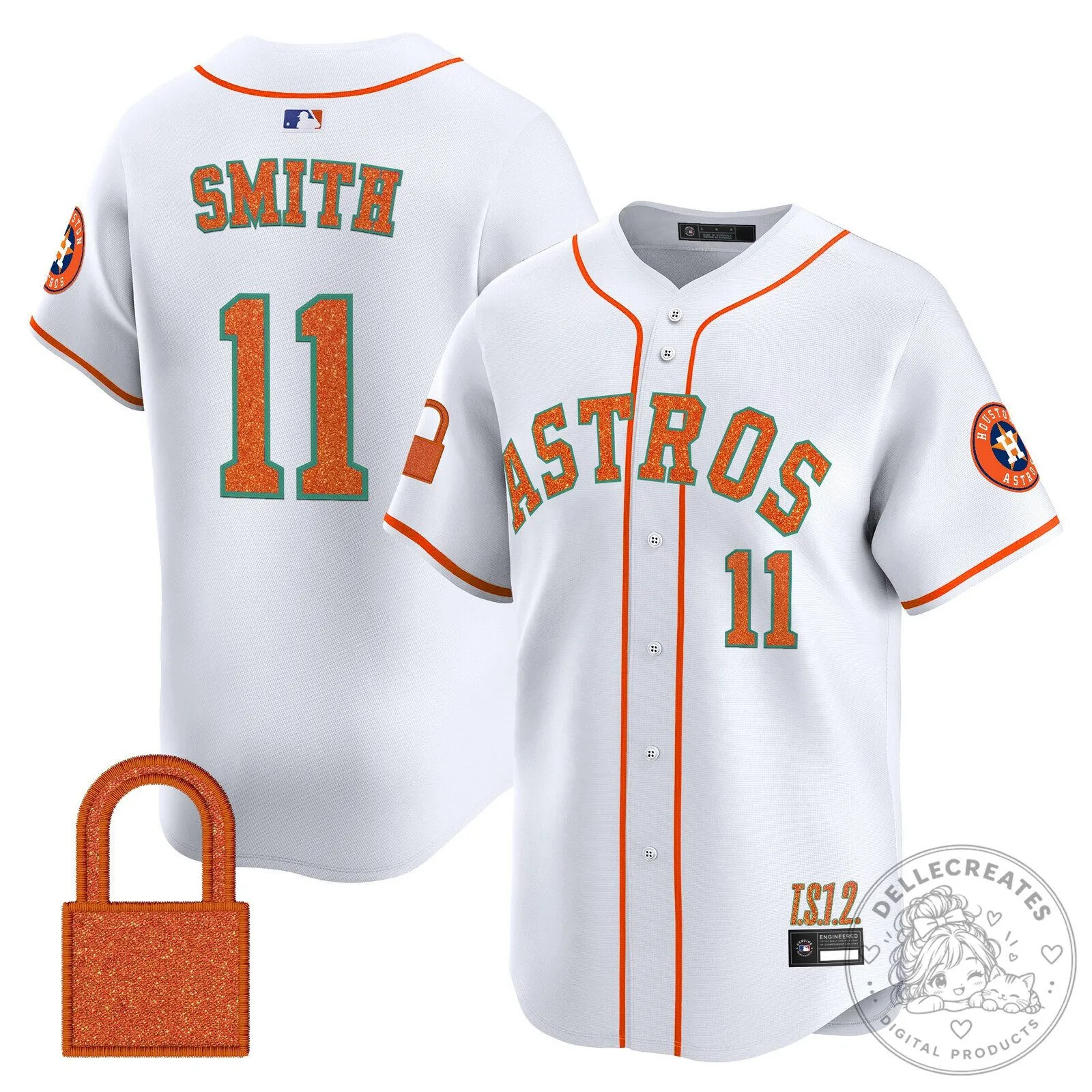 Taylor Swift Houston Astros Baseball Jersey White Glitter Number 89 34 Taylor Swift Houston Astros Baseball Jersey White Glitter Number 89