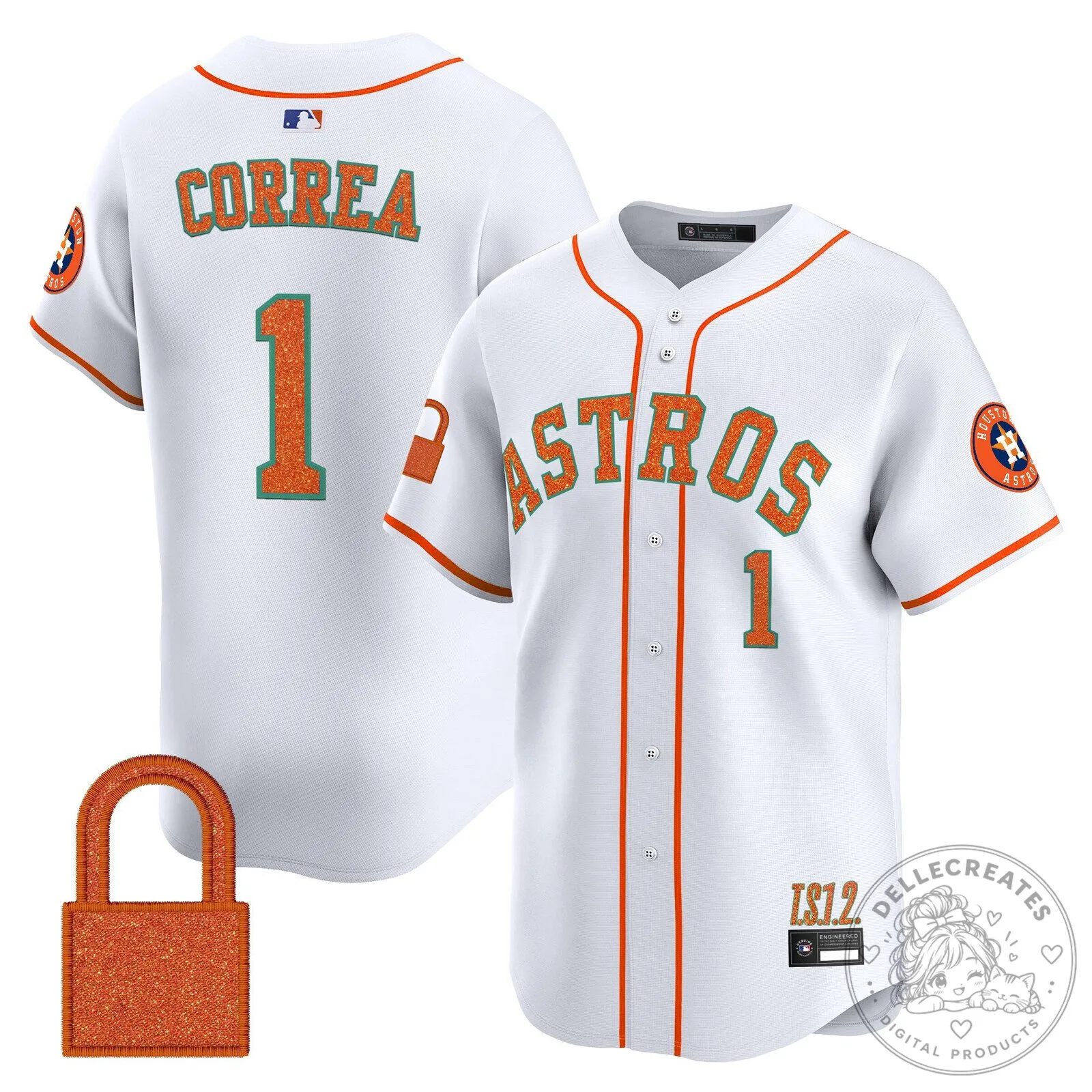 Taylor Swift Houston Astros Baseball Jersey White Glitter Number 89 35 Taylor Swift Houston Astros Baseball Jersey White Glitter Number 89