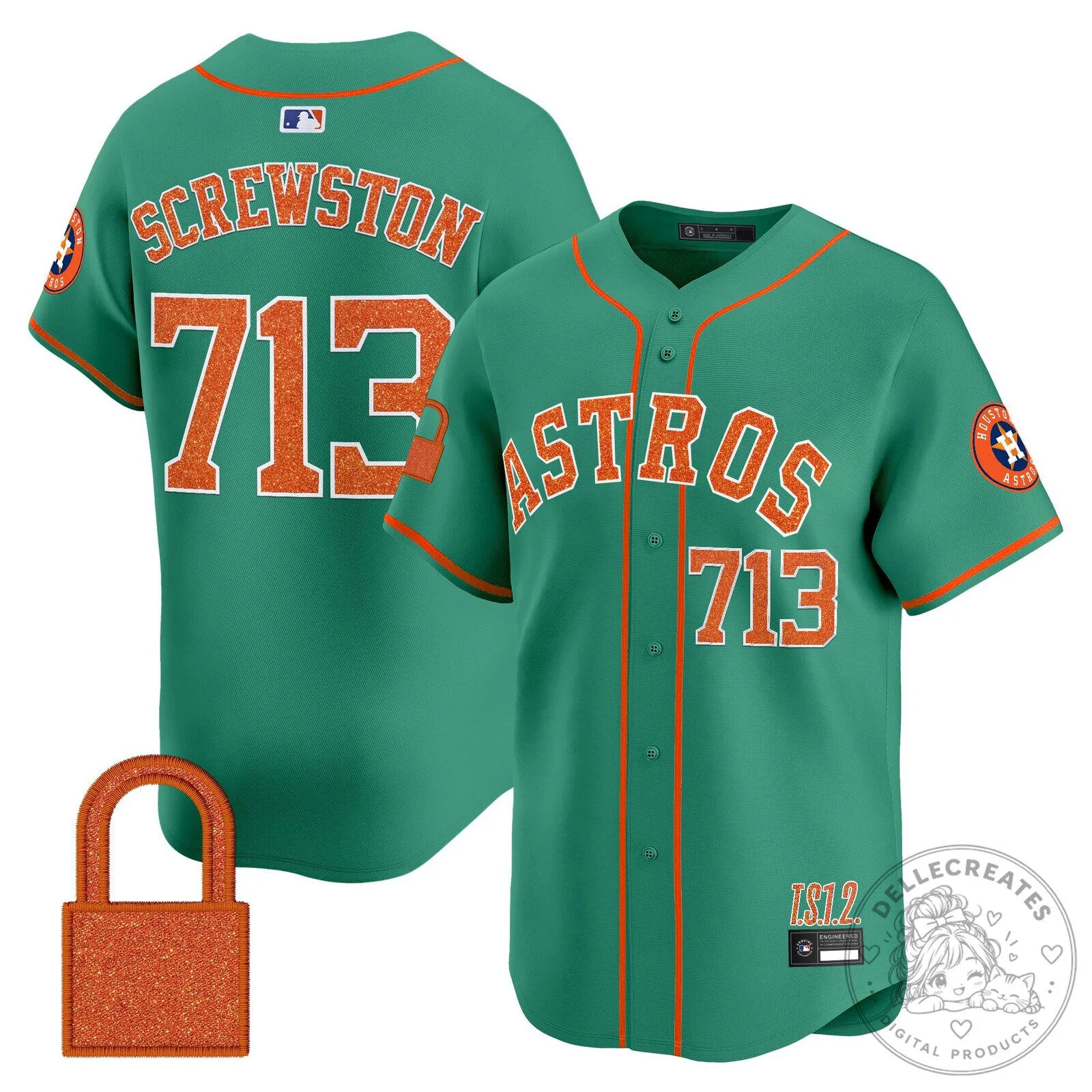 Taylor Swift Houston Astros Baseball Jersey White Glitter Number 89 43 Taylor Swift Houston Astros Baseball Jersey White Glitter Number 89