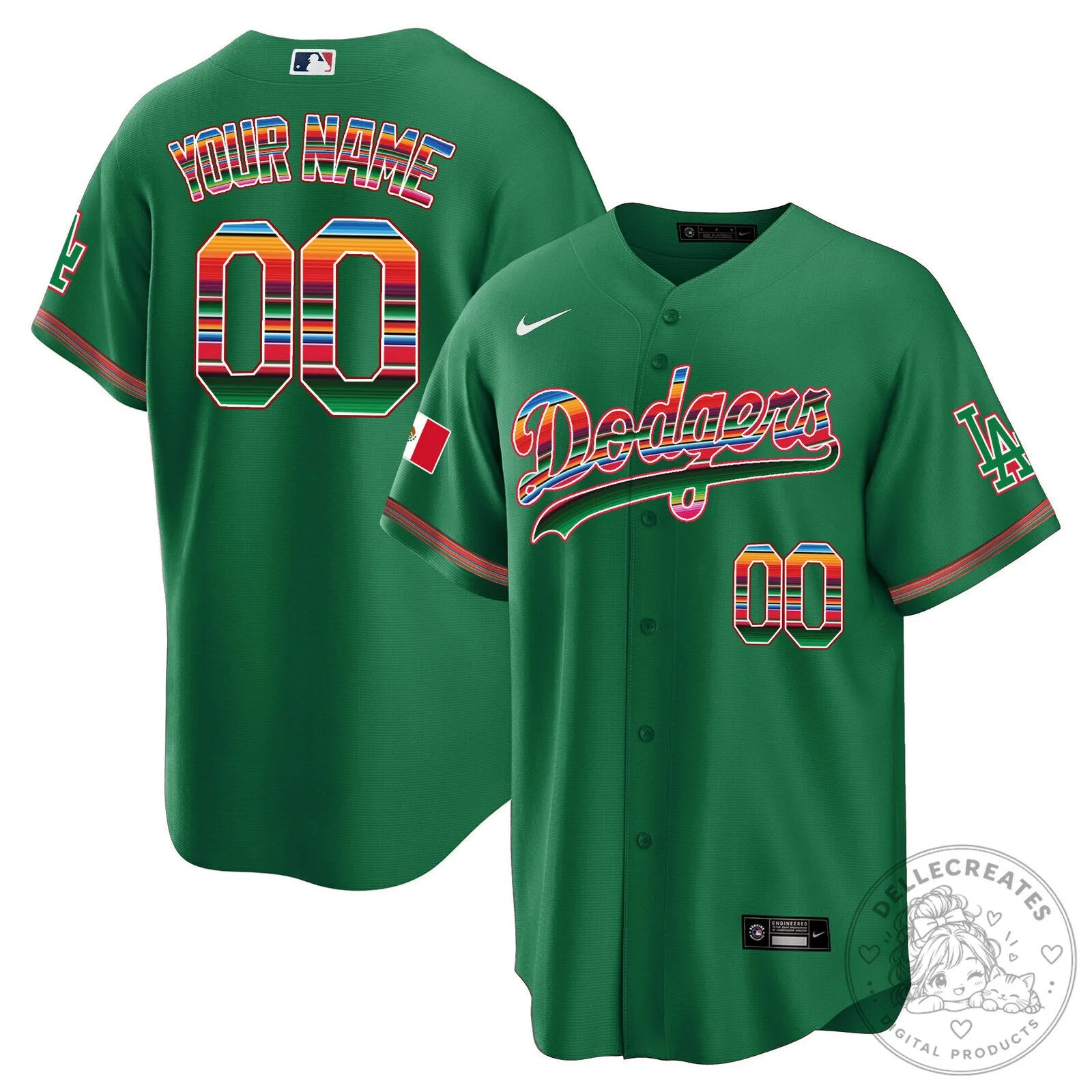 Dodgers Mexico City Series Custom White Baseball Jersey 22 Dodgers Mexico City Series Custom White Baseball Jersey