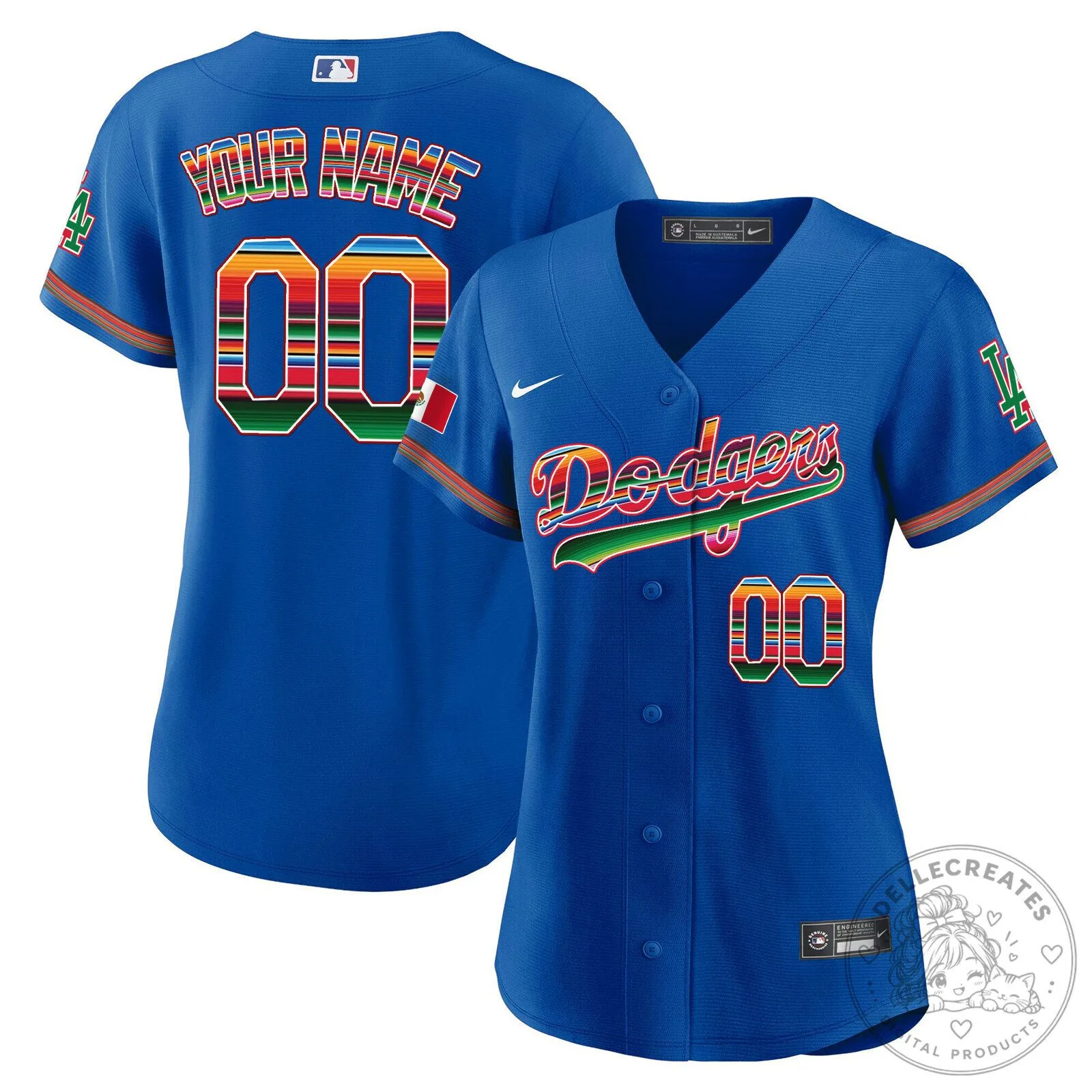 Dodgers Mexico City Series Custom White Baseball Jersey 26 Dodgers Mexico City Series Custom White Baseball Jersey