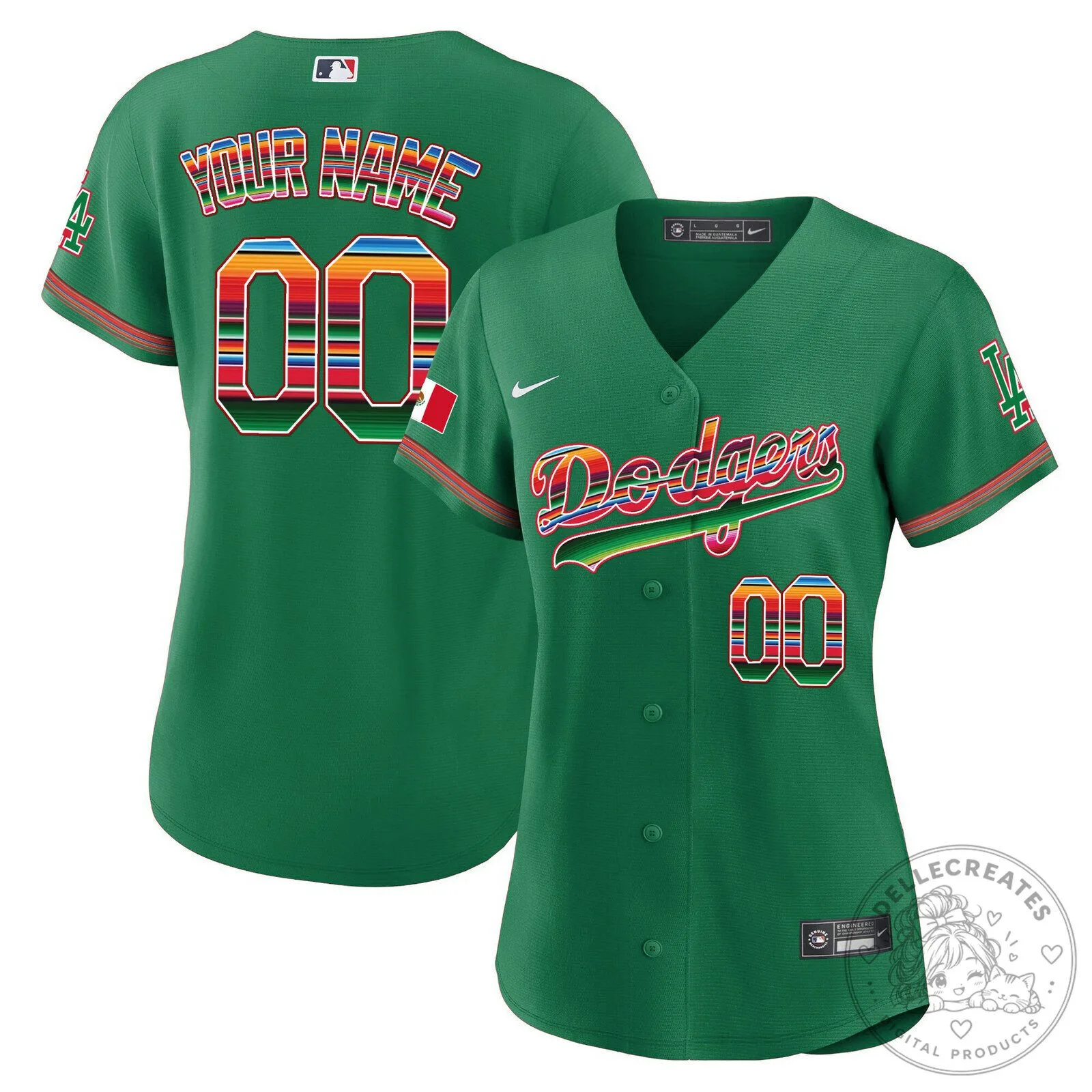 Dodgers Mexico City Series Custom White Baseball Jersey 29 Dodgers Mexico City Series Custom White Baseball Jersey